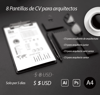 PACK de Curriculum vitae para arquitectos