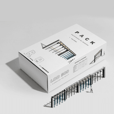 PACK ENCOFRADO DE MADERA - VIGA CADENA - REVIT