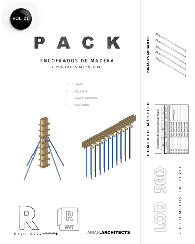 ENCOFRADOS DE MADERA - REVIT 2022